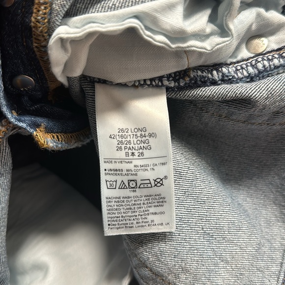 Gap - Cheeky Straight High Rise 26 long - Picture 4 of 4